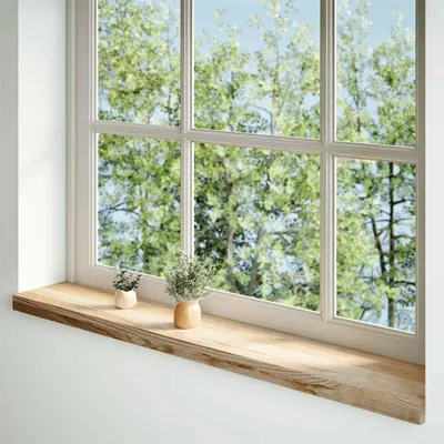 Produktbild von vidaXL Fensterbänke 2 Stk. Unbehandelt 110x20x2 cm Massivholz Eiche