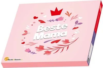 Produktbild von 'Beste Mama' & Milka 'I Love Milka' Pralinés Haselnusscrème 110g