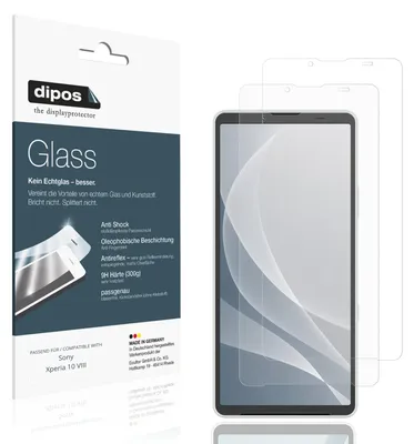 Zdjęcie produktu dla 2 folie ochronne matowe do telefonu Sony Xperia 10 VIII - ochrona przed wstrząsami, twardość 9H, wykonane z tworzywa sztucznego przypominającego szkło