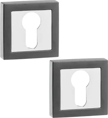 Produktbild von Kurzer quadratischer Schildeinsatz, silbergrau, Kuchinox