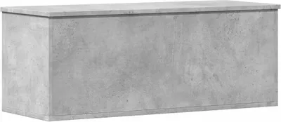 Produktbild von vidaXL Truhe Betongrau 90x35x35 cm Holzwerkstoff