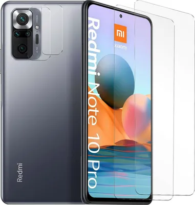Immagine prodotto di Vetro blindato per Xiaomi Redmi Note 10 Pro pellicola protettiva 2x fotocamera pellicola protettiva in vetro 2x pellicola blindata