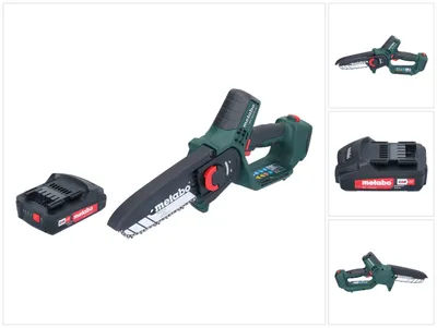 Produktbild von Metabo MS 18 LTX 15 Akku Gehölzsäge 18 V 15 cm 5 m/s + 1x Akku 2,0 Ah - ohne Ladegerät