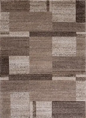 Produktbild von Teppich Wohnzimmer kariert dicht gewebt und weich Klassisch Modern melierter Farbverlauf verschiedene Farben , Farbe:Beige, Maße:80 x 150 cm