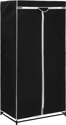 Image de vidaXL Armoire noire 75×50×160 cm