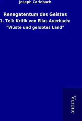 Produktbild von Renegatentum des Geistes