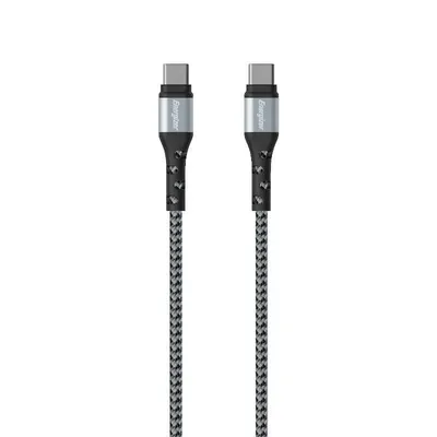 Obrázek produktu pro Energizer C521CKSL, 2 m, USB C, USB C, Černá, Stříbrná