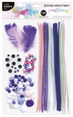 Immagine prodotto di Set creativo dai colori pastello KIDEA da 120 pezzi