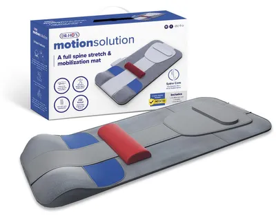 Produktbild von DR-HO'S MotionSolution Matte – Ganzkörper-Stretchingmatte mit Wärmefunktion, Rücken- und Nackenentspannung, Grau/Rot
