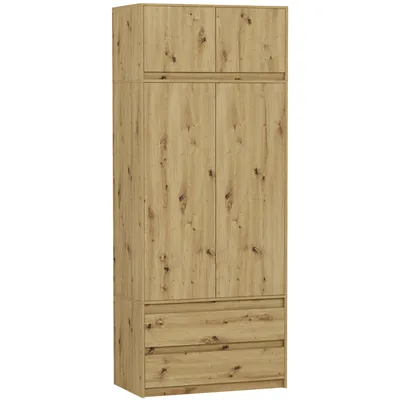 Produktbild von Framire Kleiderschrank - Eiche Artisan - 90 x 51 x 234 cm - Modern B-9-N-TIP