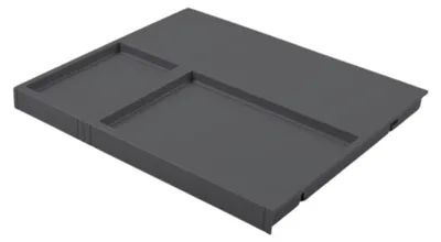 Image de Couvercle Hailo 1225919 Separato K 500, étagère gris foncé