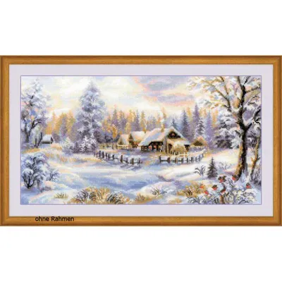 Immagine prodotto di Riolis Kreuzstich-Set "Winterabend", Zählmuster