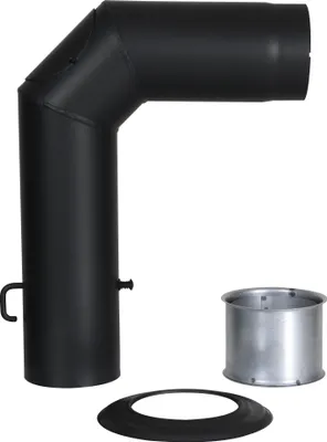 Produktbild von Winkelrohr-Set Senotherm® 150 mm schwarz
