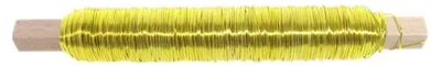 Produktbild von Deko Lackdraht 0,5 mm 100 g Bindedraht Basteldraht Wickeldraht Dekodraht gelb
