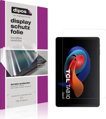 Produktbild von 2x Schutzfolie für TCL Tab 10 Gen 4 klar Displayschutzfolie Folie Display Schutz dipos