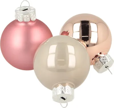 Produktbild von Eleganter Baumschmuck aus Glas für festliche Dekorationen, 24 Stück