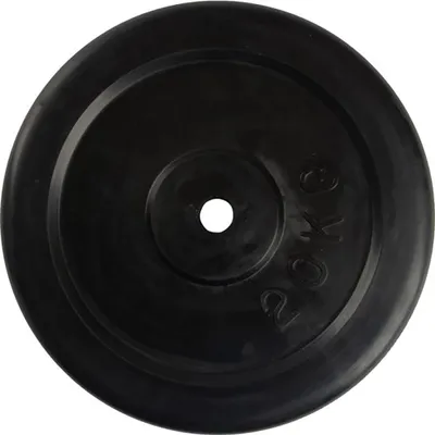 Produktbild von VirtuFit Gummischeibe 20 kg - 30 mm Hantelscheibe Schwarz
