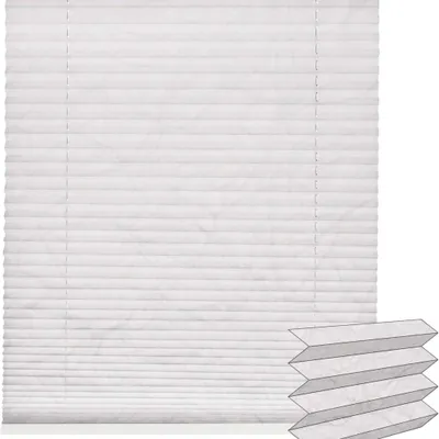 Produktbild von Klemmfix Plissee 40x130cm weiß Sichtschutz & Sonnenschutz Fenster Plissee Standard Crush Victoria M.