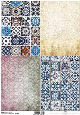 Obrázok produktu pre ITD ryžový papier decoupage remeselný papier mäkký papier obrúsok technika, mozaika R1392