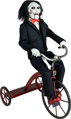 Productafbeelding van SAW: Actiefiguur Billy the Puppet met driewieler (18 cm)