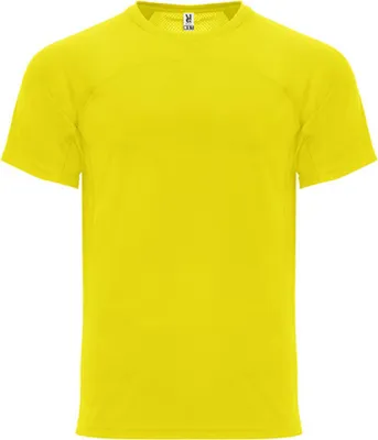 Produktbild von Roly CA6401 | Herren Monaco T-Shirt, schnelltrocknend, atmungsaktiv - Farbe: Yellow 03 - Größe: XL