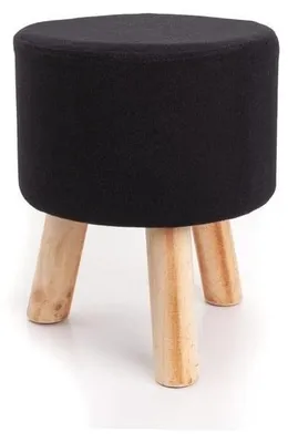 Image de Tabouret rond à 3 pieds, dimensions 28 x 34 cm
