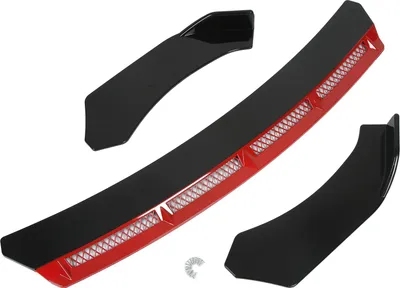 Produktbild von 3pcs vordere Stoßfänger Lip Body Kit Universal Spoiler Flügelauto Modifikation für Automobilrot