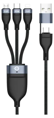 Produktbild von Conceptronic ETTA05B15 3-in-1 USB PD 60W 1.5M