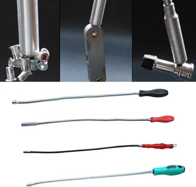 Produktbild von Flexibles magnetisches Abholwerkzeug mit biegbarem Edelstahl-Schaft und starkem Magneten zur Auffindung verlorener Metallteile in Fahrzeugen
