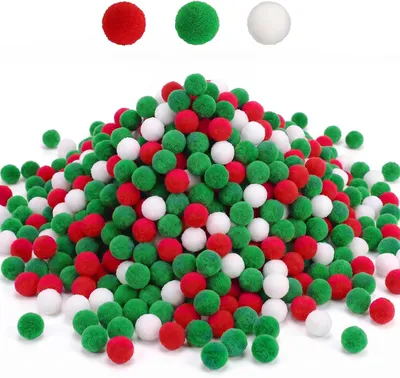 Imagen del producto de Mini pompones, 1 cm, 1000 unidades, para manualidades