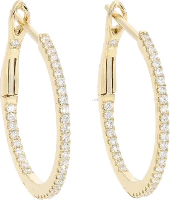 Produktbild von Creolen Gold 585 mit Brillanten JL10-06-3589 JuwelmaLux