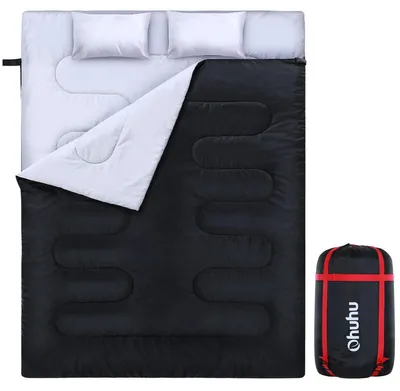 Produktbild von Schlafsack Doppelschlafsack Outdoor-Schlafsack - 220 x 150 cm - Für 2 Personen - Wasserdicht - Mit Tragetasche