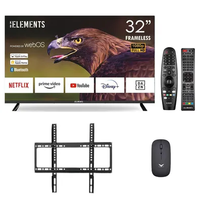 Produktbild von KB ELEMENTS Smart Fernseher 32 zoll,WebOS Betriebssystem,Magic Remote, Wandhalterung, Bluetooth-Maus
