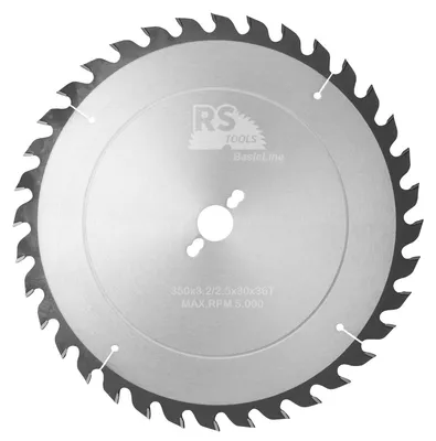 Productafbeelding van RStools HM cirkelzaag BasicLine Ø350 x 3,2 x 30 mm T=36 wisseltand