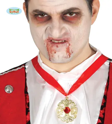 Produktbild von goldenes Amulett Halloween Kette Halskette Dekoration