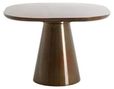 Zdjęcie produktu dla Elegancki w kolorze brązu metalowy stolik pomocniczy Light & Living Abala