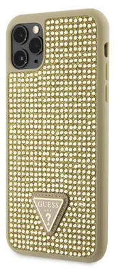 Produktbild von Guess Rhinestones Triangle Metal Logo Case Iphone 11 Pro Max Handyhülle    One Size