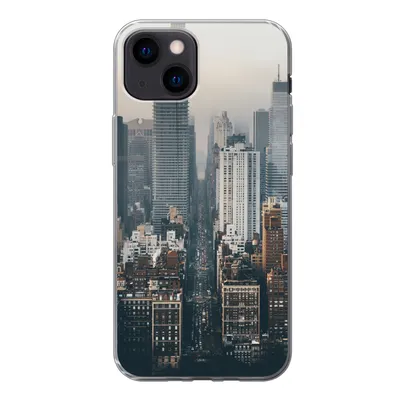Produktbild von MuchoWow® Handyhülle Schutzhülle Hülle für iPhone 13 mini Skyline von New York Silikon Softcase Handy Hülle - Softcase