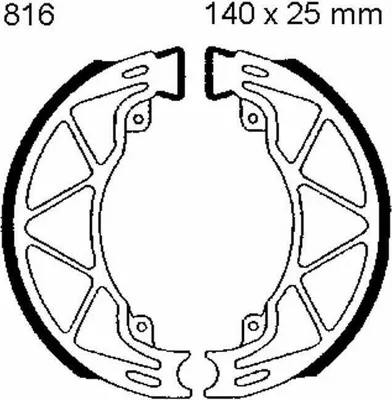 Zdjęcie produktu dla Szczęki Hamulcowe Moto Vespa Fly 50 (2T) (05-14)/ Primavera 50 (2T) (13-14) Piaggio Typhoon 125 (99-03)/ Fly 125