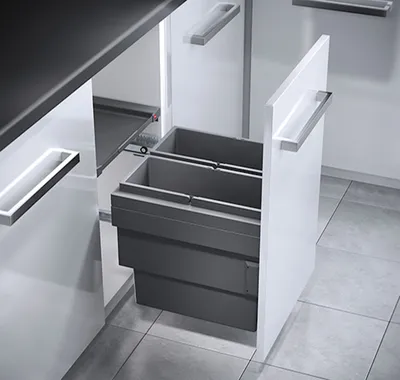 Image de Collecteur de déchets Hailo 3608471 CS Slide Cargo Synchro 36 litres