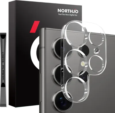 Produktbild von Samsung Galaxy S25 Ultra Kamera Objektivschutz - NORTHJO 9H Panzerglas - Transparent