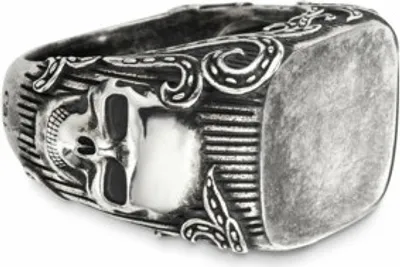 Produktbild von Cai Ring 925/- Sterling Silber matt-oxidiert Totenkopf 41183974031454