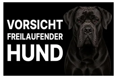 Produktbild von Wetterfestes Warnschild "Vorsicht, Hunde" 20x30 cm