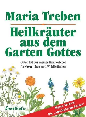 A book cover with illustrations of herbs and text about herbal remedies.
