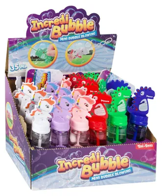 Produktbild von Toi-Toys Seifenblasen Spielzeug Dino & Einhorn 24 Stück mehrfarbig