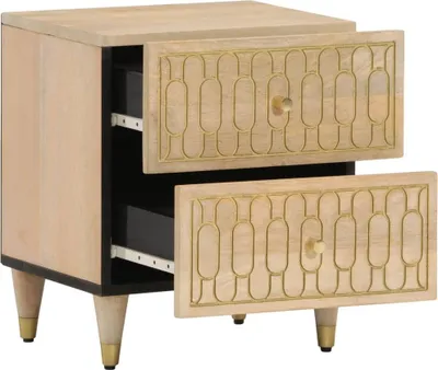 Obrázok produktu pre vidaXL Nočné stolíky 2 ks 40x33x46 cm z masívneho dreva mango