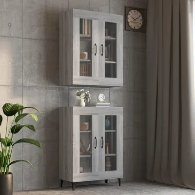 Obrázek produktu pro vidaXL Nástěnná skříňka Grey Sonoma 69,5x34x90 cm