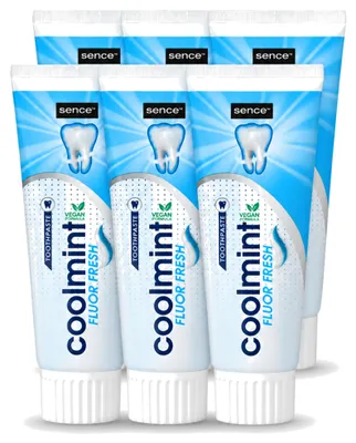 Obrázek produktu pro 6 kusů zubní pasty Sence Freshmint s fluoridem - 75 ml - výhodná balení