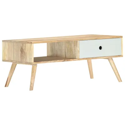 Image de Maison Exclusive - Table basse 90 × 50 × 40 cm en bois massif de manguier