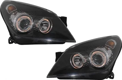 Produktbild von Scheinwerfer für Opel Astra H 03.2004–2009 Angel Eyes 2 Standlichtringe Schwarz.